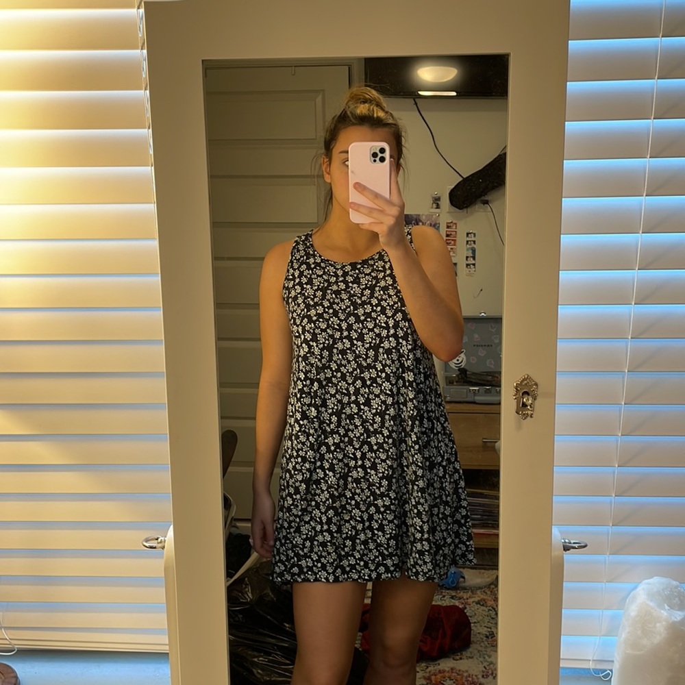Forever21 Green Floral Dress
